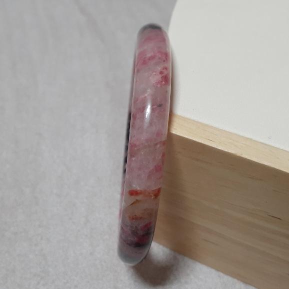 【三寶坊】天然櫻花雨手鐲 55圈口 薔薇輝手鐲 圓條 手鐲小圈口 N328-細節圖3