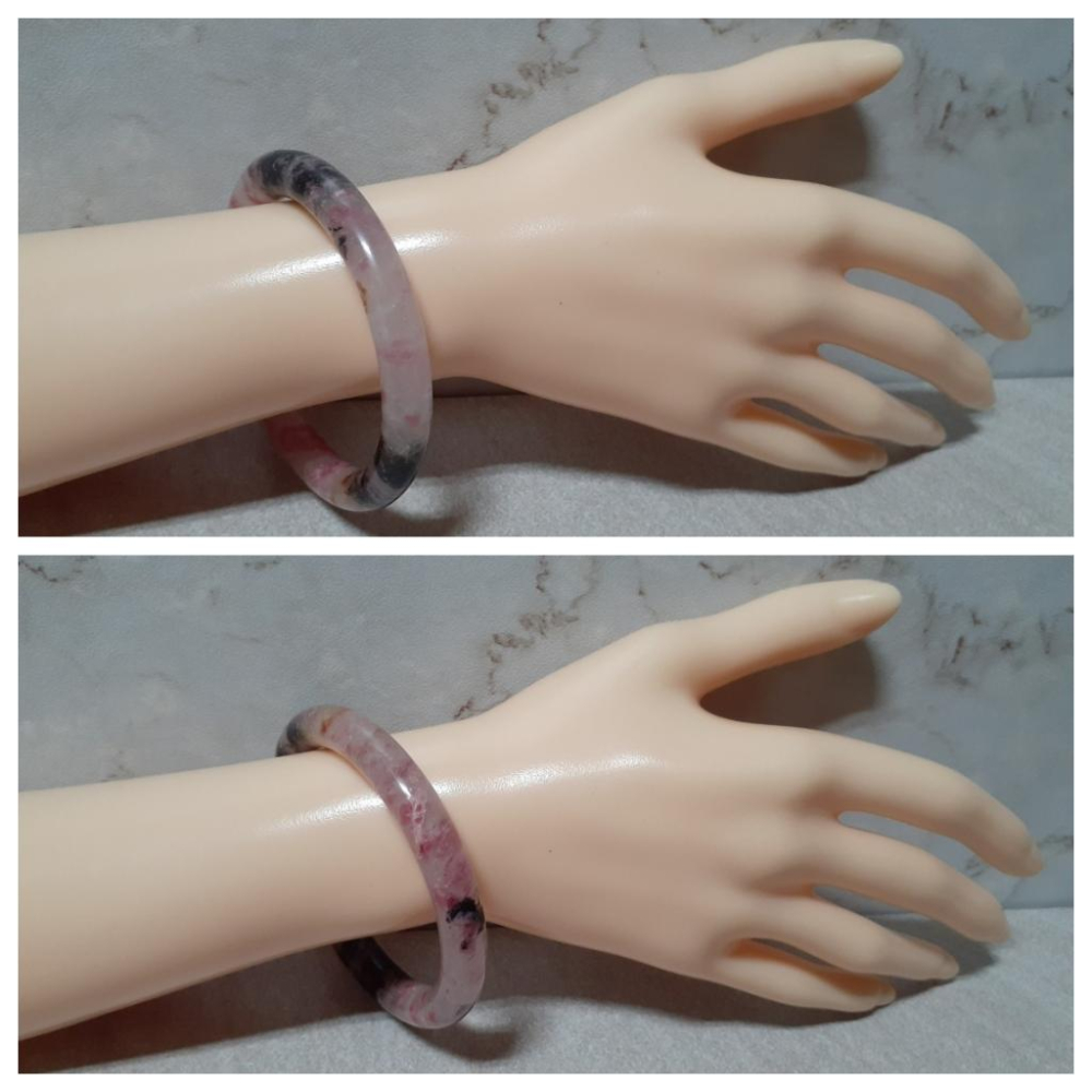 【三寶坊】天然櫻花雨手鐲 55圈口 薔薇輝手鐲 圓條 手鐲小圈口 N328-細節圖9