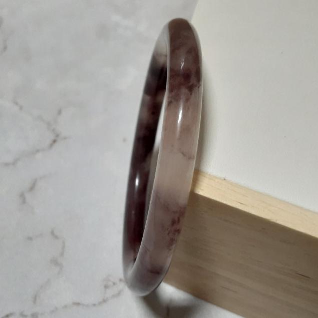 【三寶坊】天然金絲玉手鐲 63圈口 圓條 手鐲大圈口 N79-細節圖3