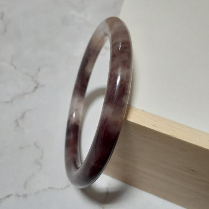 【三寶坊】天然金絲玉手鐲 63圈口 圓條 手鐲大圈口 N79-細節圖4