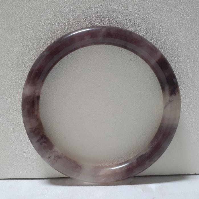 【三寶坊】天然金絲玉手鐲 63圈口 圓條 手鐲大圈口 N79-細節圖7