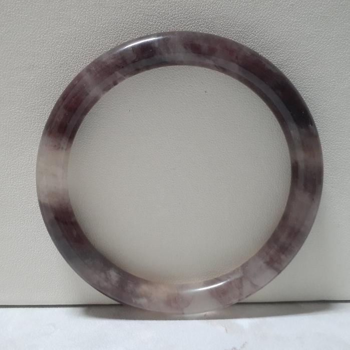 【三寶坊】天然金絲玉手鐲 63圈口 圓條 手鐲大圈口 N79-細節圖8