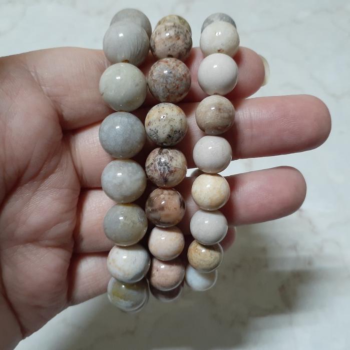 【三寶坊】天然珊瑚玉手串 特色系 珊瑚玉手珠 珊瑚玉圓珠 珊瑚玉手鍊 H12-H14-細節圖4