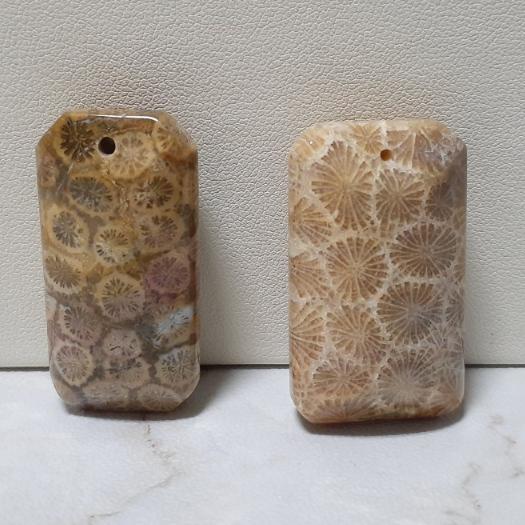 【三寶坊】天然珊瑚玉 無事牌 滿花系 菊花石 珊瑚玉吊墜 O15-O16-細節圖2