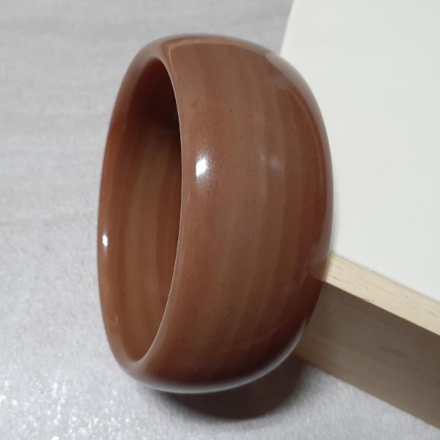 【三寶坊】天然佘太手鐲 65圈口 腰纏萬貫 千層糕 輪胎鐲 寬鐲 佘太翠 手鐲大圈口 N106-細節圖2