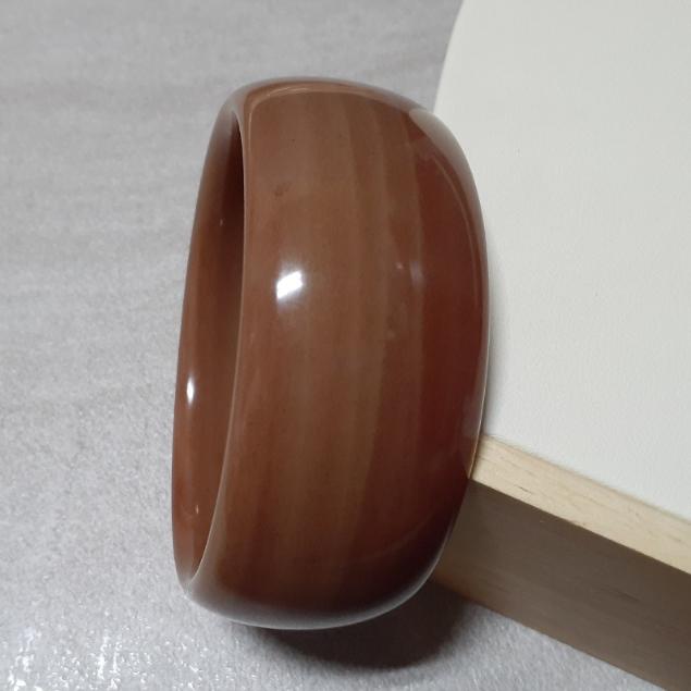 【三寶坊】天然佘太手鐲 65圈口 腰纏萬貫 千層糕 輪胎鐲 寬鐲 佘太翠 手鐲大圈口 N106-細節圖3