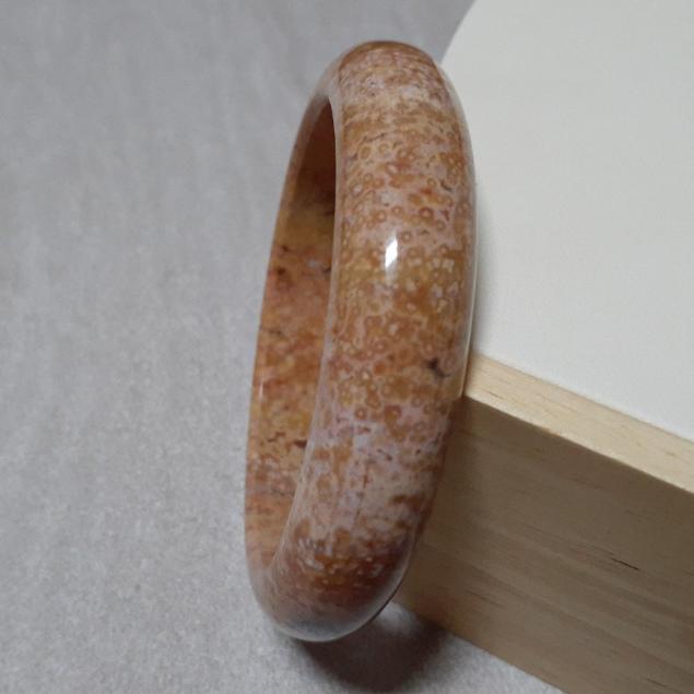 【三寶坊】天然阿拉善手鐲 64圈口 星空阿拉善 平安鐲 瑪瑙手鐲大圈口 N208-細節圖4