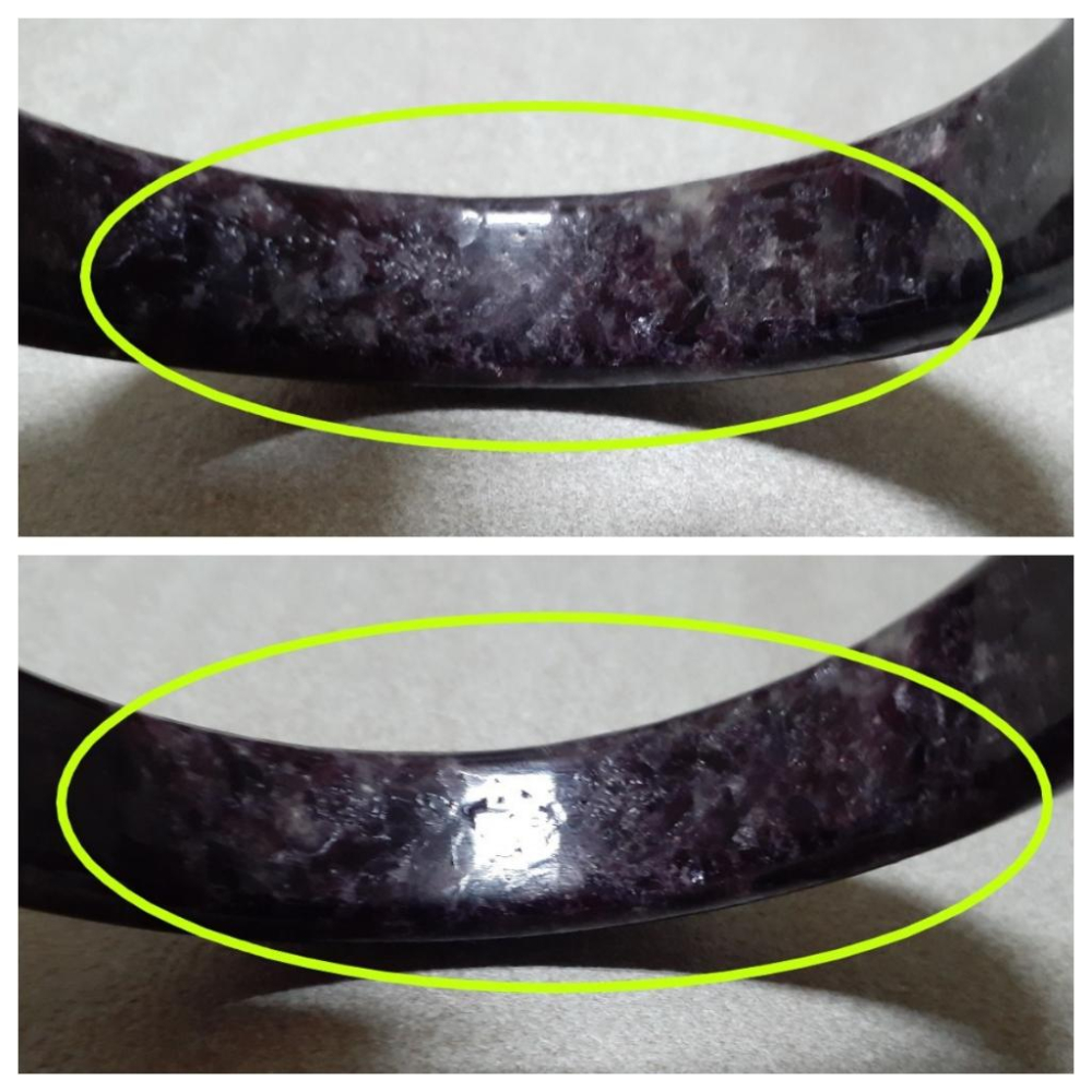 【三寶坊】天然紫鋰雲母手鐲 62圈口 平安鐲 手鐲大圈口 N320-細節圖7