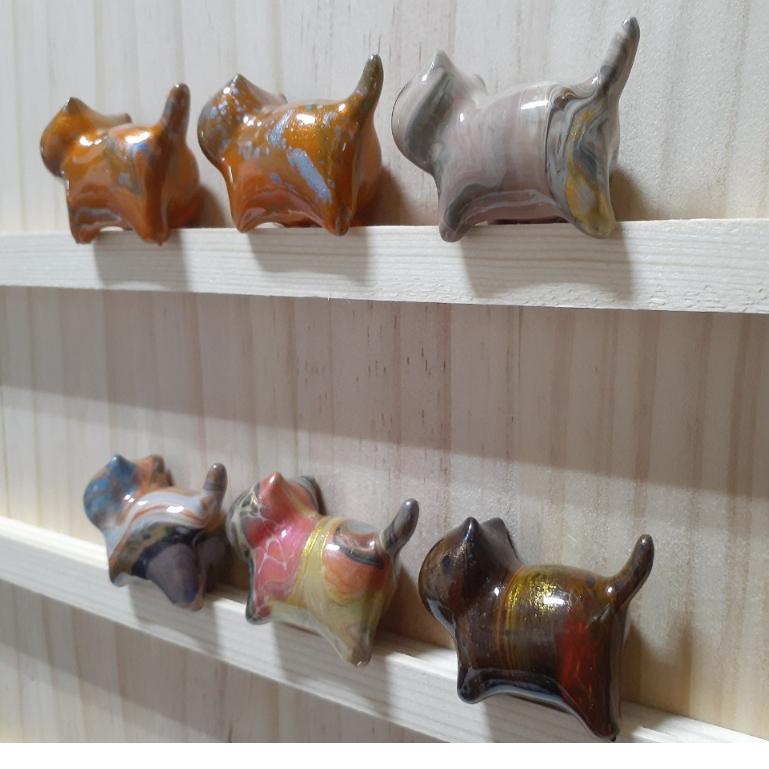 【三寶坊】大漆貓 橘彩系 發財貓 無臉貓擺件 貓咪擺件 貓咪木頭雕刻 大漆工藝 貓咪公仔 招財貓 C7-C12-細節圖5