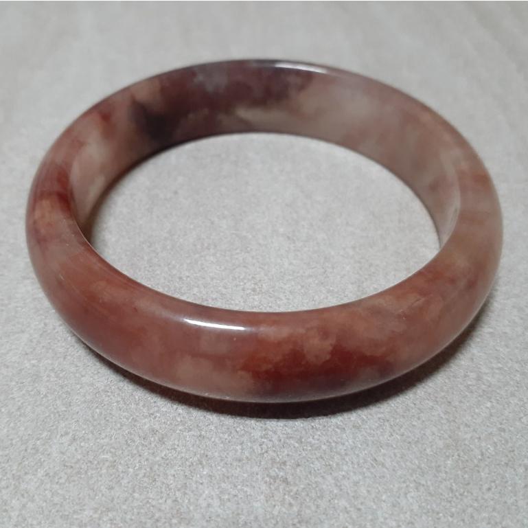 【三寶坊】天然金絲玉手鐲 62圈口 平安鐲 手鐲大圈口 N213-細節圖5