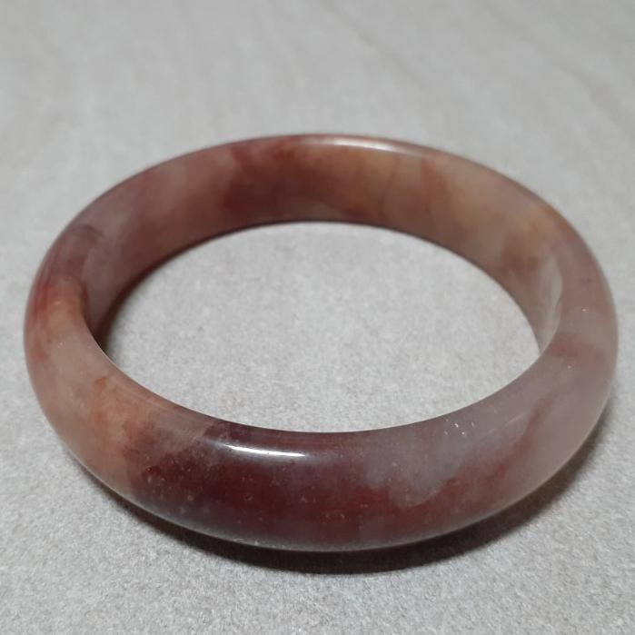 【三寶坊】天然金絲玉手鐲 62圈口 平安鐲 手鐲大圈口 N213-細節圖6