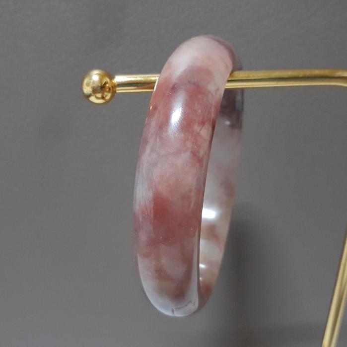 【三寶坊】天然金絲玉手鐲 62圈口 平安鐲 手鐲大圈口 N213-細節圖7