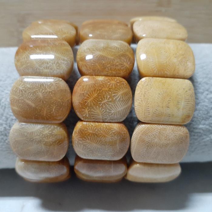 【三寶坊】天然珊瑚玉手排 蟲紋腦紋系列 珊瑚玉手牌 珊瑚玉手鍊 Y55-Y57-細節圖7