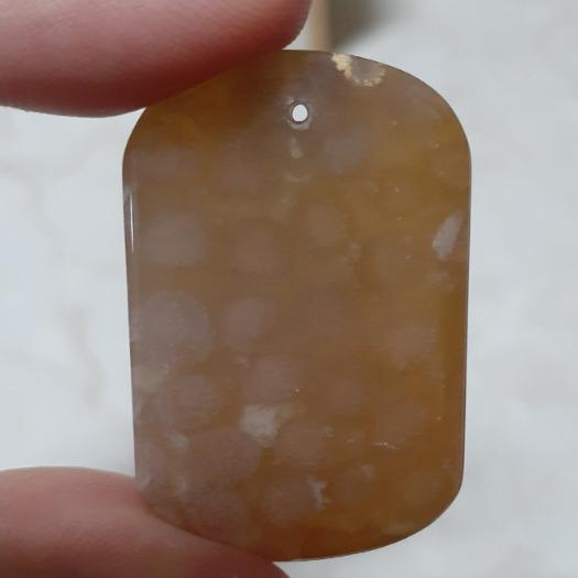 【三寶坊】天然珊瑚玉 無事牌 錢幣型 菊花石 珊瑚玉吊墜 O1-O4-細節圖6