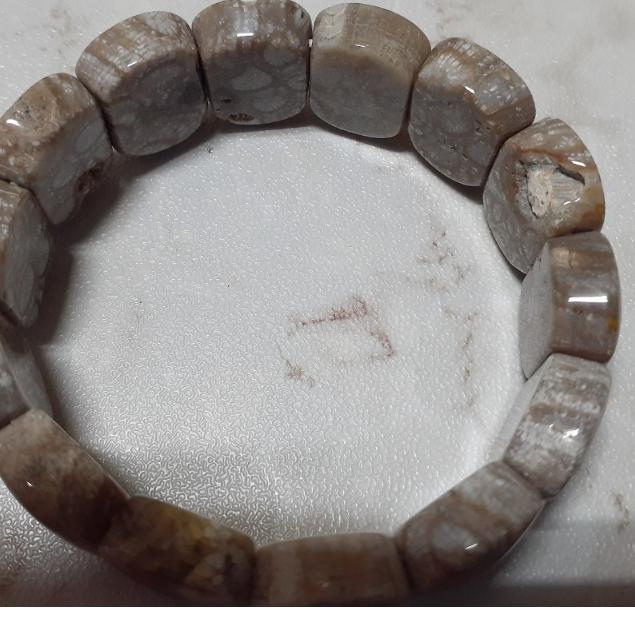 【三寶坊】天然珊瑚玉手排 骨骼滿花灰咖色系列 珊瑚玉手牌 珊瑚玉手鍊 Y48-Y50-細節圖7