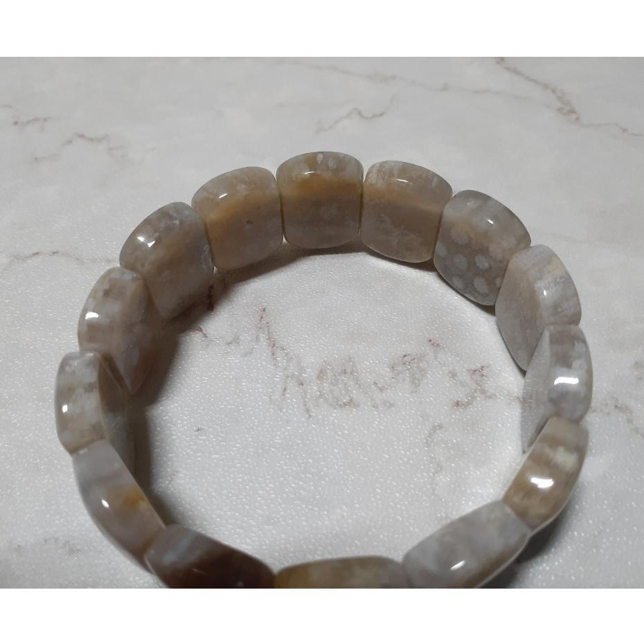 【三寶坊】天然珊瑚玉手排 飄花 灰冰 珊瑚玉手牌 珊瑚玉手鍊 Y1-細節圖6