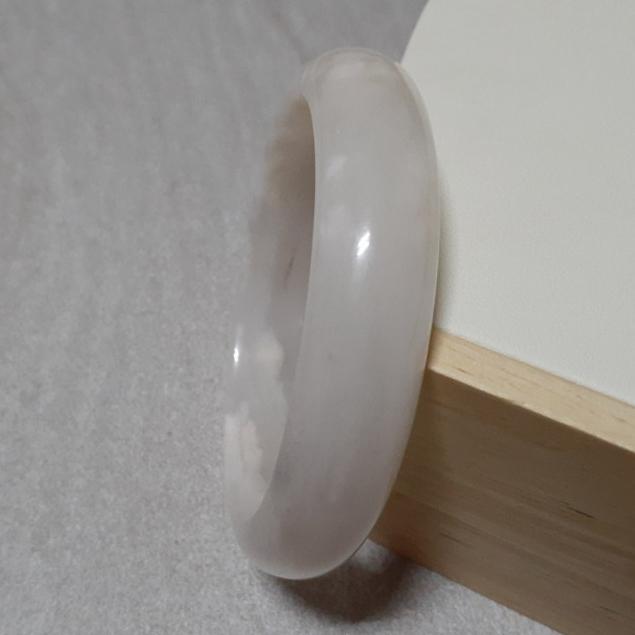 【三寶坊】天然金絲玉手鐲 64圈口 櫻花粉 平安鐲 手鐲大圈口 N211-細節圖2