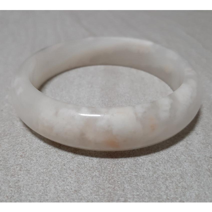 【三寶坊】天然金絲玉手鐲 64圈口 櫻花粉 平安鐲 手鐲大圈口 N211-細節圖5