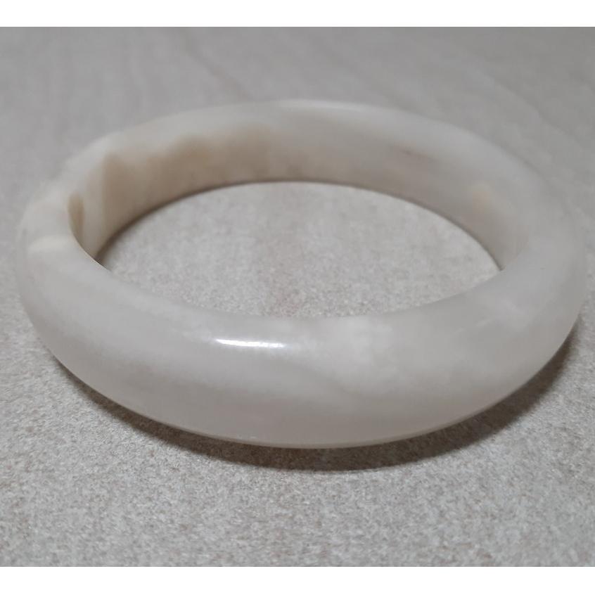 【三寶坊】天然金絲玉手鐲 64圈口 櫻花粉 平安鐲 手鐲大圈口 N211-細節圖6