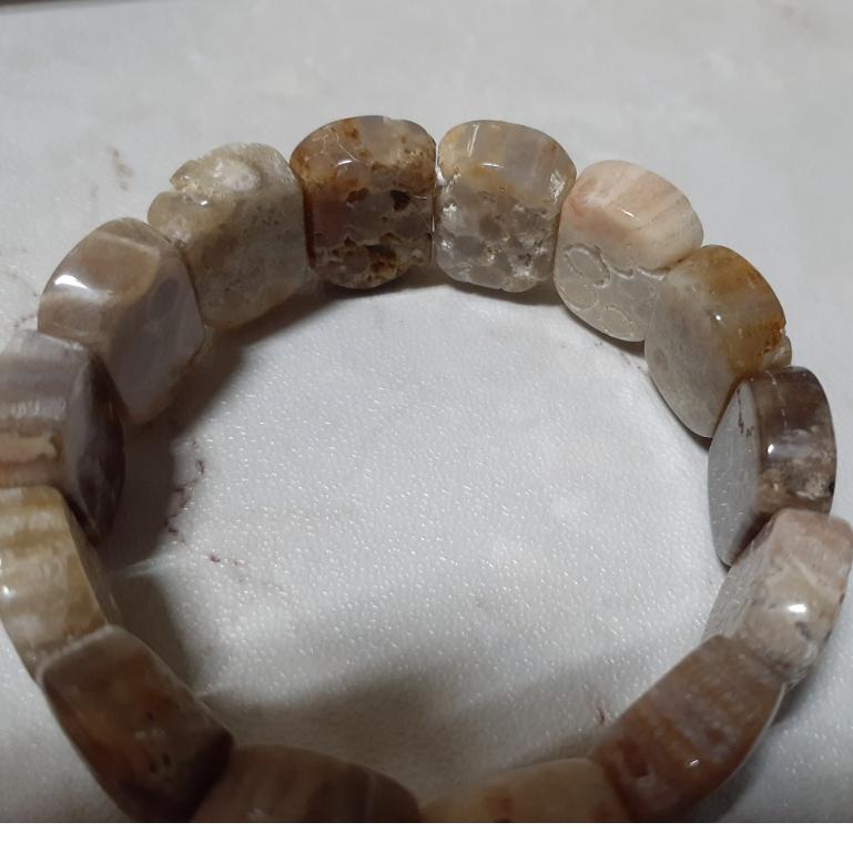 【三寶坊】天然珊瑚玉手排 晶洞沙沙系列 珊瑚玉手牌 珊瑚玉手鍊 Y35-Y39-細節圖7