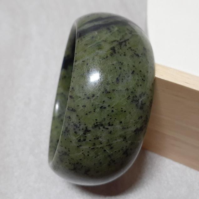 【三寶坊】天然藥王石手鐲 57圈口 聚寶盆意境 寬鐲 輪胎鐲 手鐲大圈口 N270-細節圖3