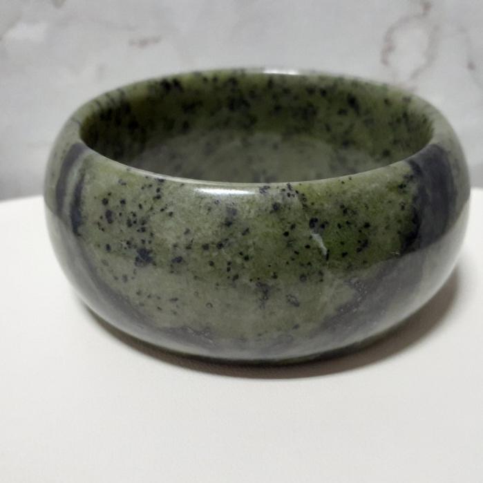 【三寶坊】天然藥王石手鐲 57圈口 聚寶盆意境 寬鐲 輪胎鐲 手鐲大圈口 N270-細節圖5