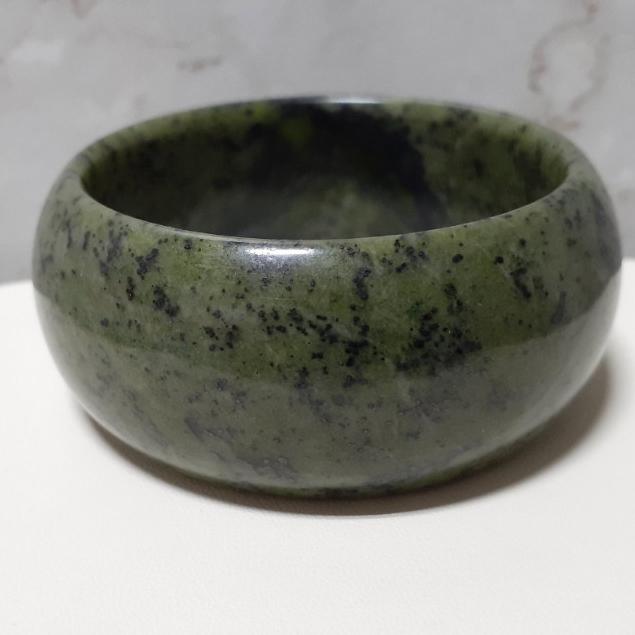 【三寶坊】天然藥王石手鐲 57圈口 聚寶盆意境 寬鐲 輪胎鐲 手鐲大圈口 N270-細節圖6