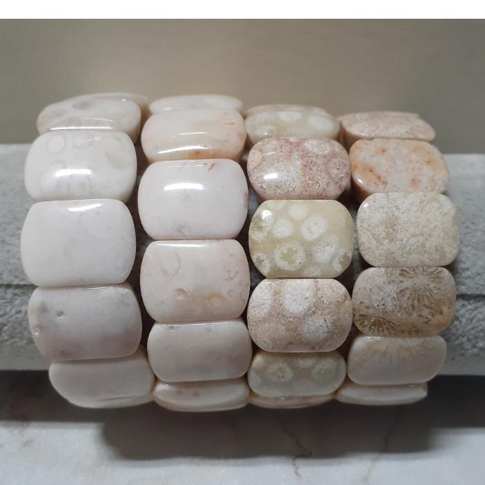 【三寶坊】天然珊瑚玉手排 奶酪沙沙系列 珊瑚玉手牌 珊瑚玉手鍊 Y51-Y54-細節圖5