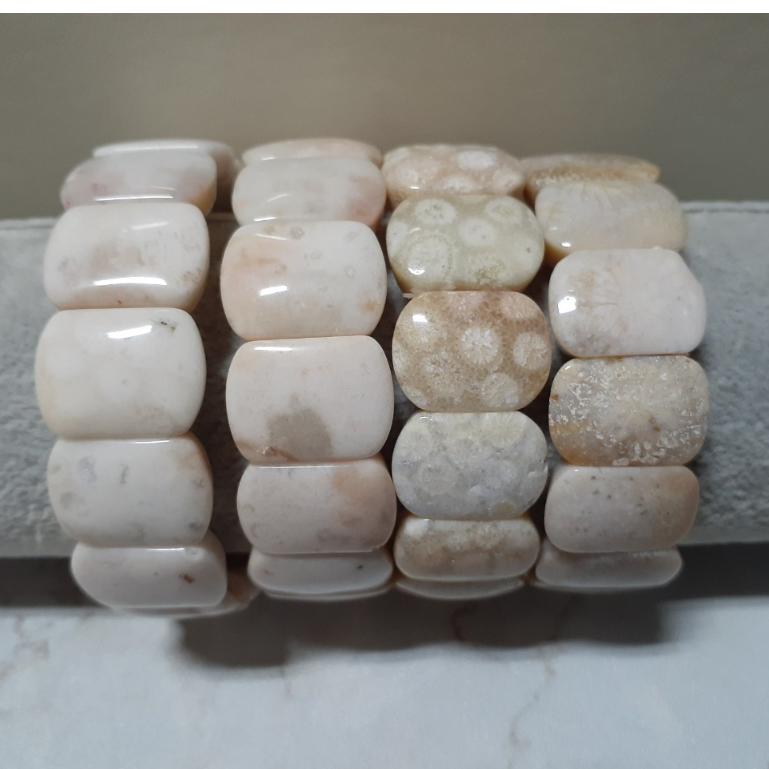 【三寶坊】天然珊瑚玉手排 奶酪沙沙系列 珊瑚玉手牌 珊瑚玉手鍊 Y51-Y54-細節圖6