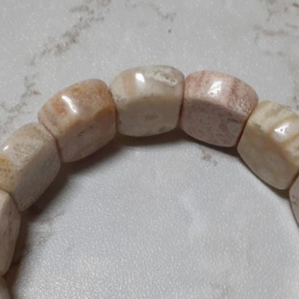 【三寶坊】天然珊瑚玉手排 奶酪沙沙系列 珊瑚玉手牌 珊瑚玉手鍊 Y51-Y54-細節圖7