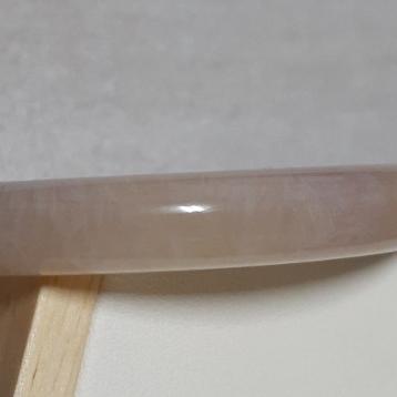 【三寶坊】天然櫻花瑪瑙手鐲 63圈口 粉紫 羽毛感意境 平安鐲 瑪瑙手鐲大圈口 N383-細節圖7