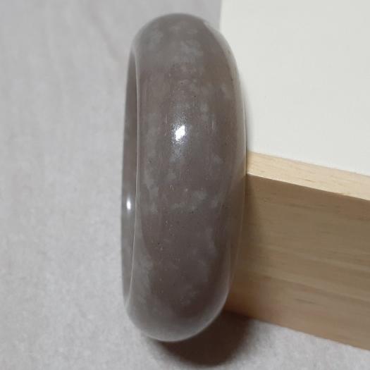 【三寶坊】天然佘太翠手鐲 56圈口 佘太紫玉 寬鐲 手鐲大圈口 N336-細節圖4