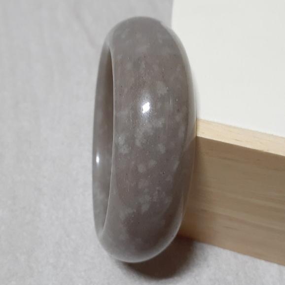 【三寶坊】天然佘太翠手鐲 56圈口 佘太紫玉 寬鐲 手鐲大圈口 N336-細節圖6