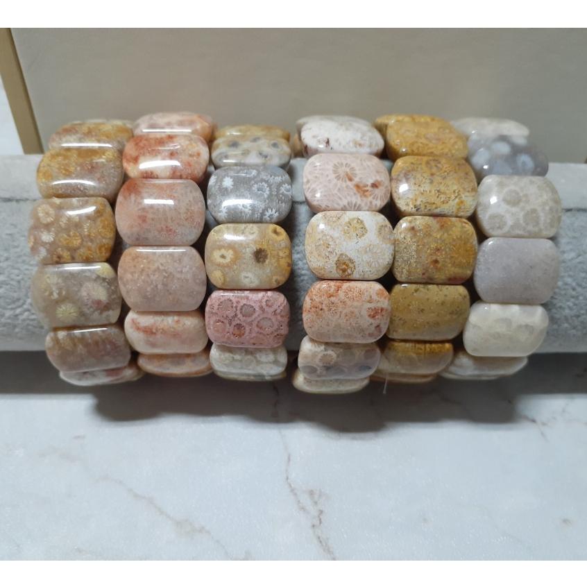 【三寶坊】天然珊瑚玉手排 沙沙/透透系列 珊瑚玉手牌 珊瑚玉手鍊 Y22-Y27-細節圖2