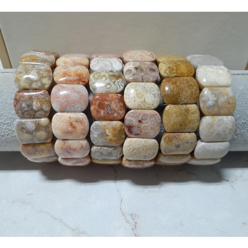 【三寶坊】天然珊瑚玉手排 沙沙/透透系列 珊瑚玉手牌 珊瑚玉手鍊 Y22-Y27-細節圖4