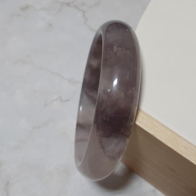 【三寶坊】天然金絲玉手鐲 61圈口 平安鐲 手鐲大圈口 N63-細節圖2