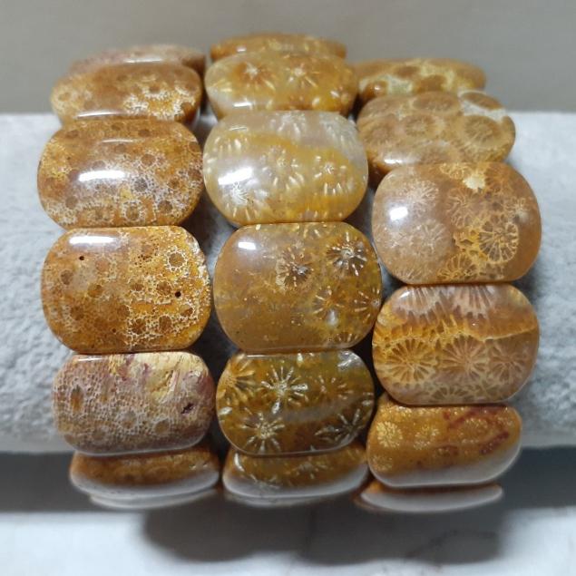 【三寶坊】天然珊瑚玉手排 黃色系列 珊瑚玉手牌 珊瑚玉手鍊 Y43-Y45-細節圖2