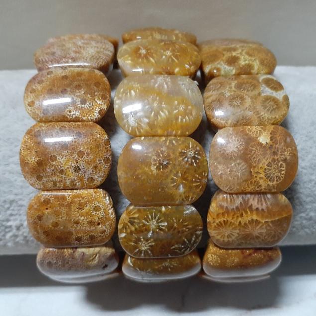 【三寶坊】天然珊瑚玉手排 黃色系列 珊瑚玉手牌 珊瑚玉手鍊 Y43-Y45-細節圖5