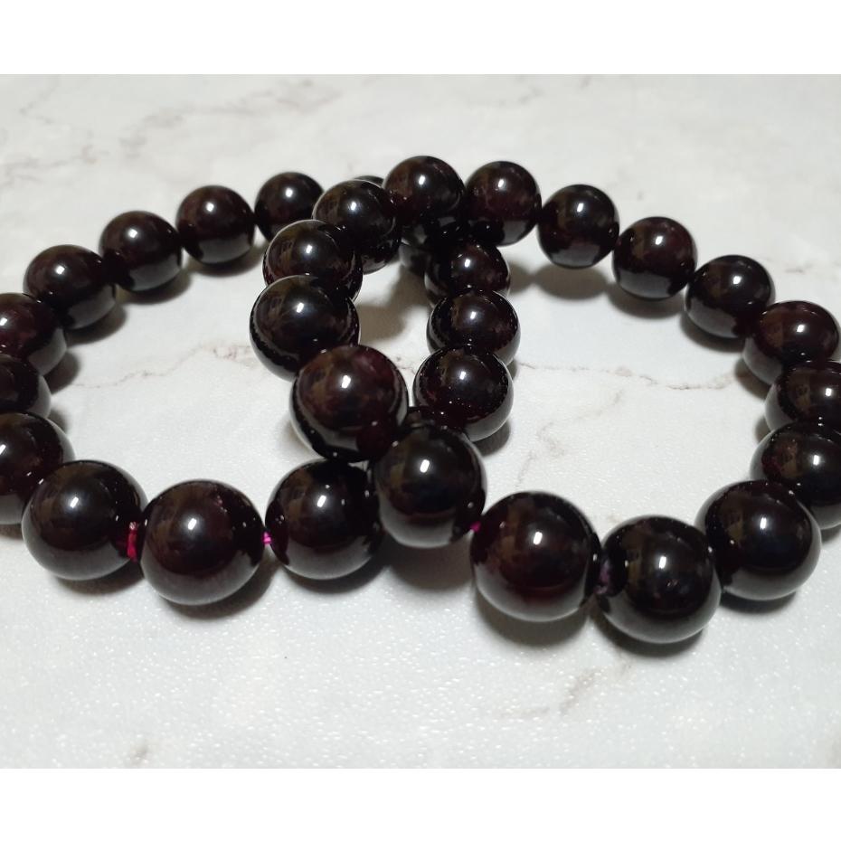 【三寶坊】天然紅石榴 石榴石 12mm 手串/手珠/手鍊/手排/手環-細節圖2