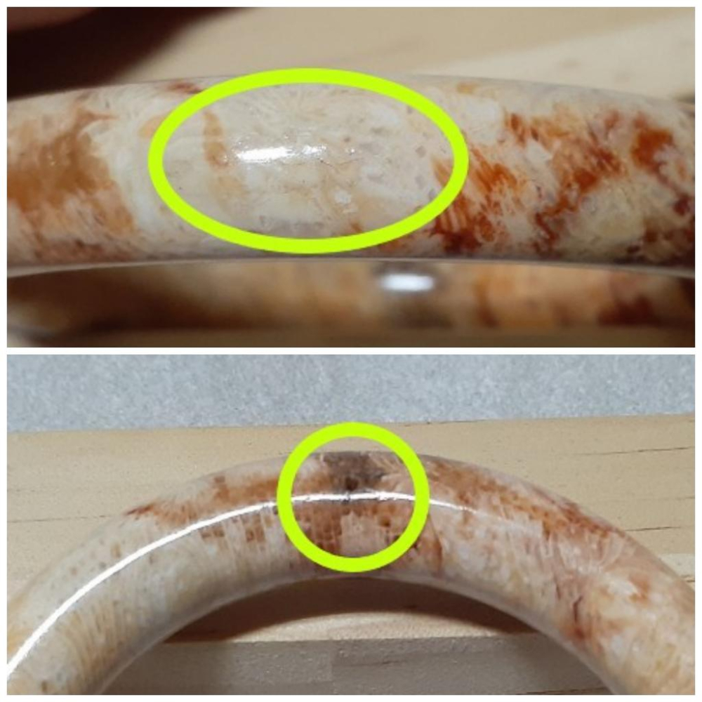 【三寶坊】天然珊瑚玉手鐲 53圈口 鳳尾 圓條 手鐲小圈口 N311-細節圖8