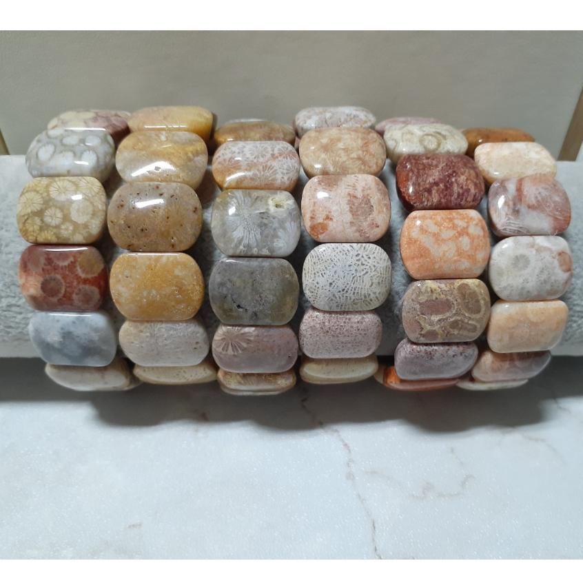 【三寶坊】天然珊瑚玉手排 多寶色系列 珊瑚玉手牌 珊瑚玉手鍊 Y16-Y21-細節圖2