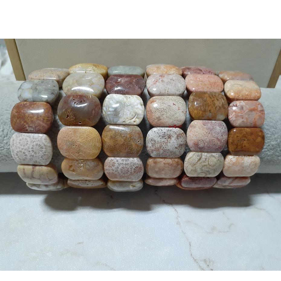 【三寶坊】天然珊瑚玉手排 多寶色系列 珊瑚玉手牌 珊瑚玉手鍊 Y16-Y21-細節圖3