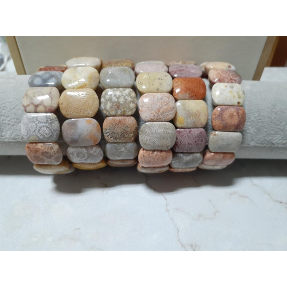 【三寶坊】天然珊瑚玉手排 多寶色系列 珊瑚玉手牌 珊瑚玉手鍊 Y16-Y21-細節圖5