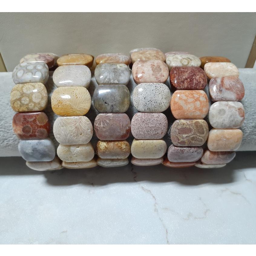 【三寶坊】天然珊瑚玉手排 多寶色系列 珊瑚玉手牌 珊瑚玉手鍊 Y16-Y21-細節圖6