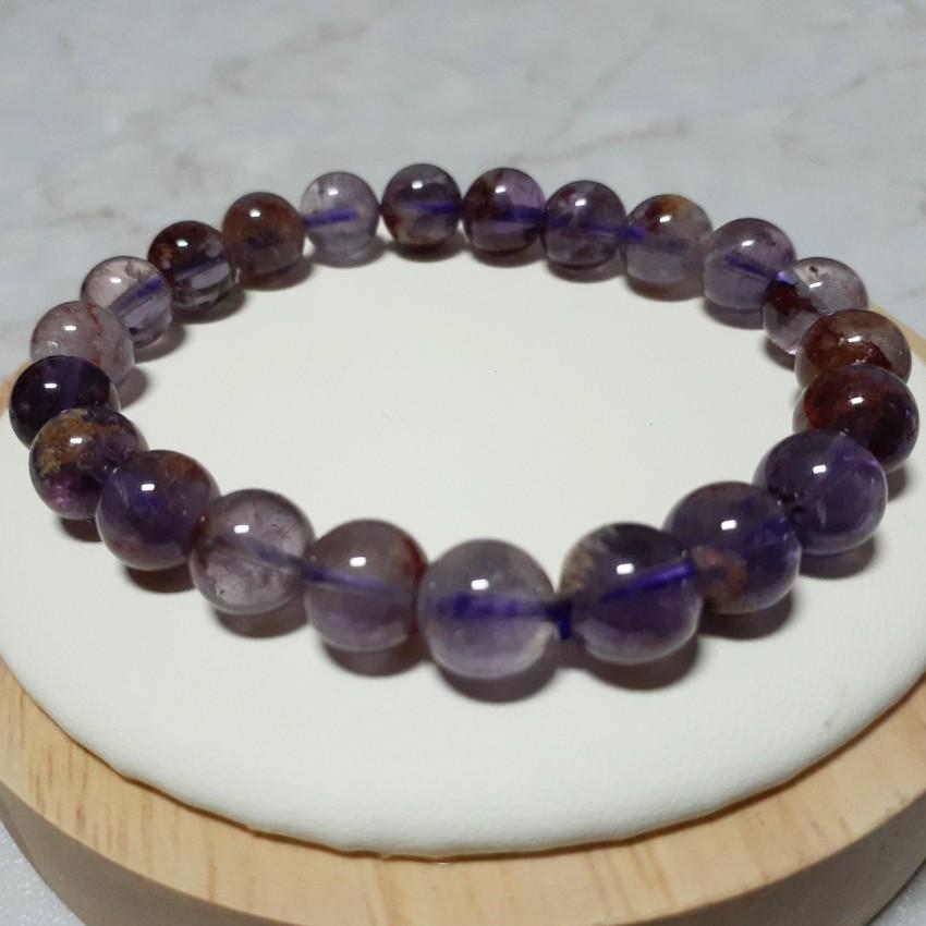 【三寶坊】天然紫幽靈 8-9mm 手串/手珠/手鍊/手排/手環-細節圖2