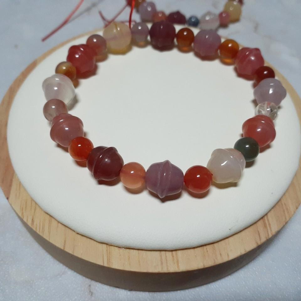 【三寶坊】鹽源瑪瑙 水草瑪瑙 鈴鐺手珠 10mm 手串/手珠/手鍊/手排/手環 甜甜價190元-細節圖4