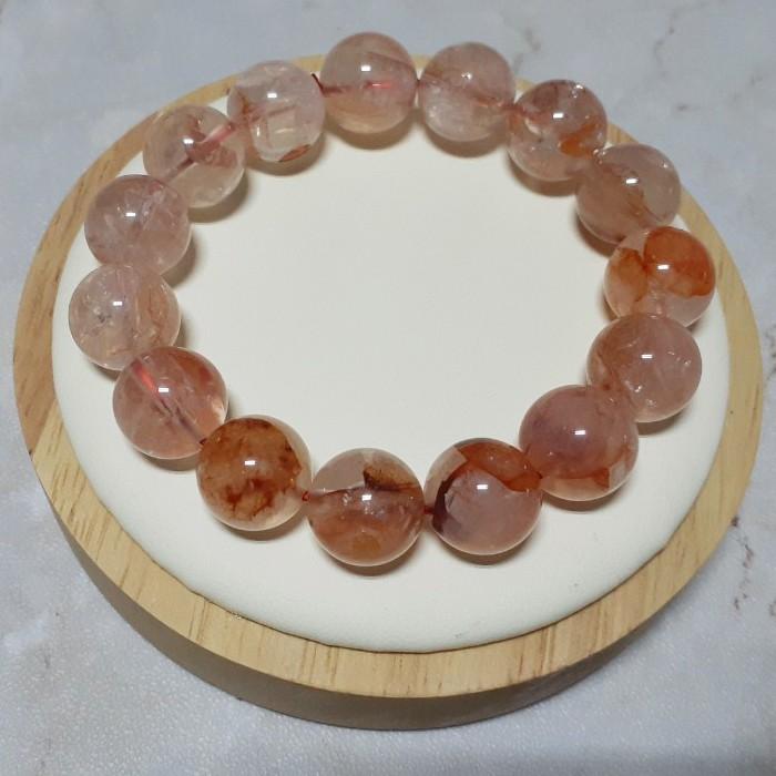 【三寶坊】天然紅膠花 12mm 異象幽靈 手串/手珠/手鍊/手排/手環-細節圖2