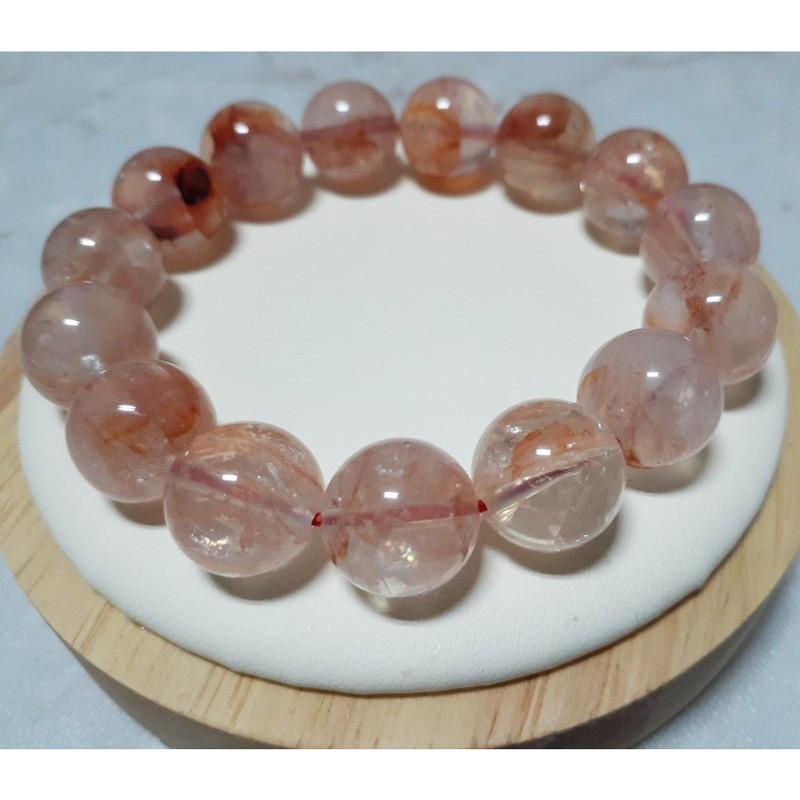 【三寶坊】天然紅膠花 12mm 異象幽靈 手串/手珠/手鍊/手排/手環-細節圖3