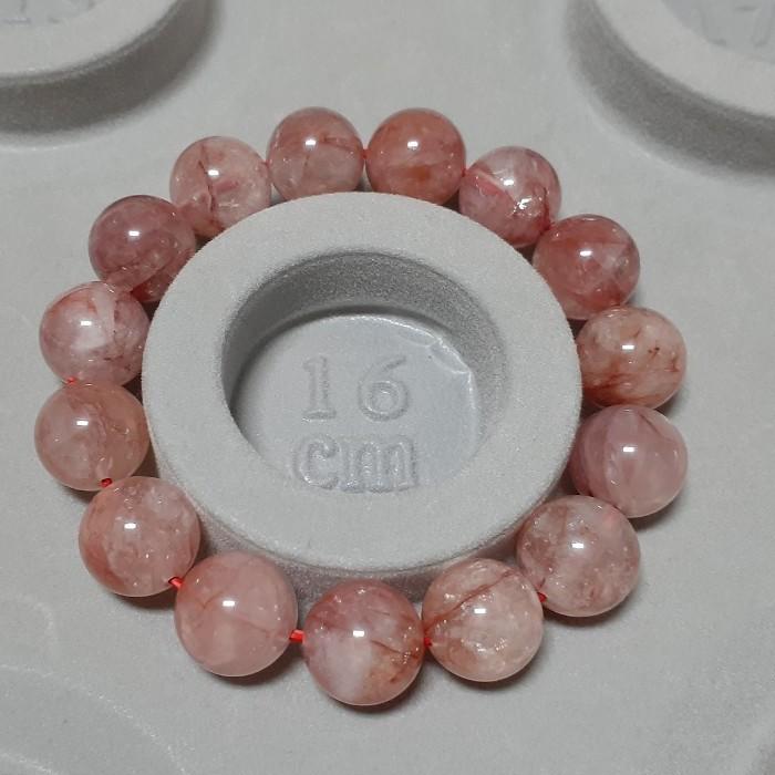 【三寶坊】天然紅膠花 12mm 異象幽靈 手串/手珠/手鍊/手排/手環-細節圖5