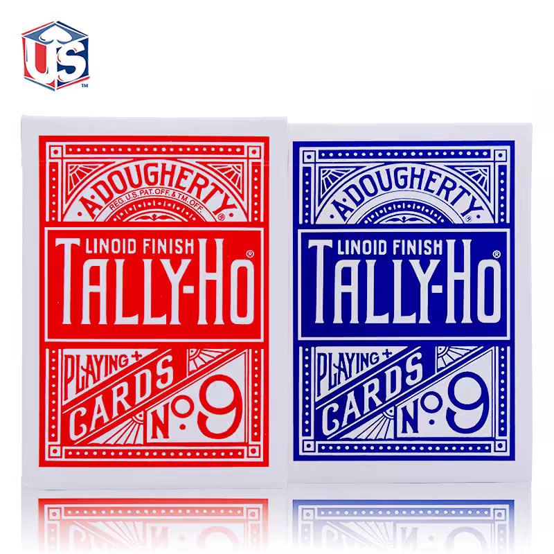 【千葉撲克】現貨 Tally ho 撲克牌 全網最低價 uspcc 圓背 扇背 紅色 藍色 花切練習牌 魔術道具-細節圖2